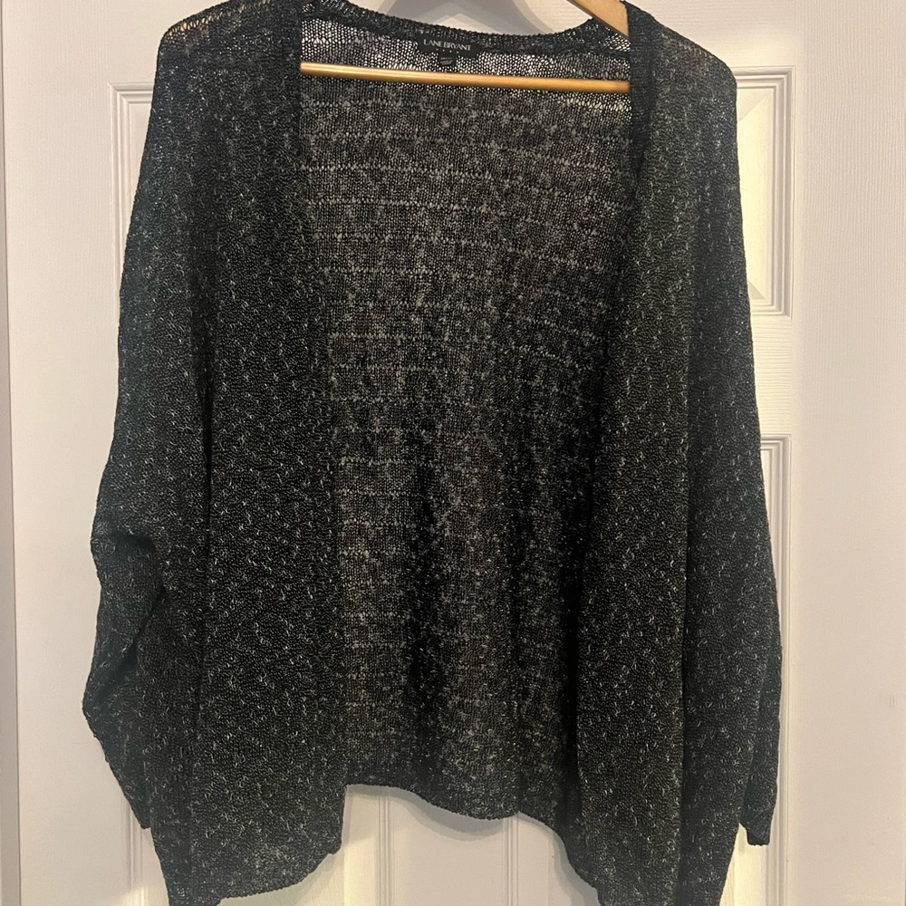 Women's Black 3/4 sleeve Lane Bryant Sweater